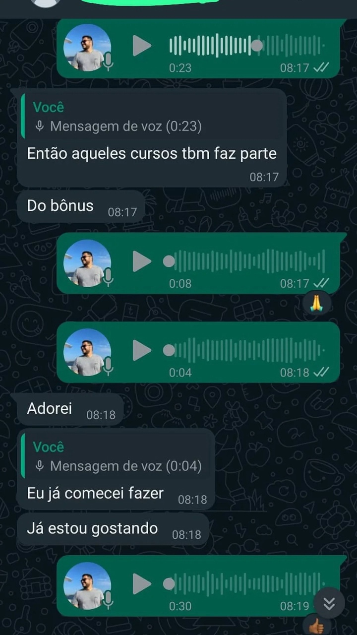 Print WhatsApp - aluno