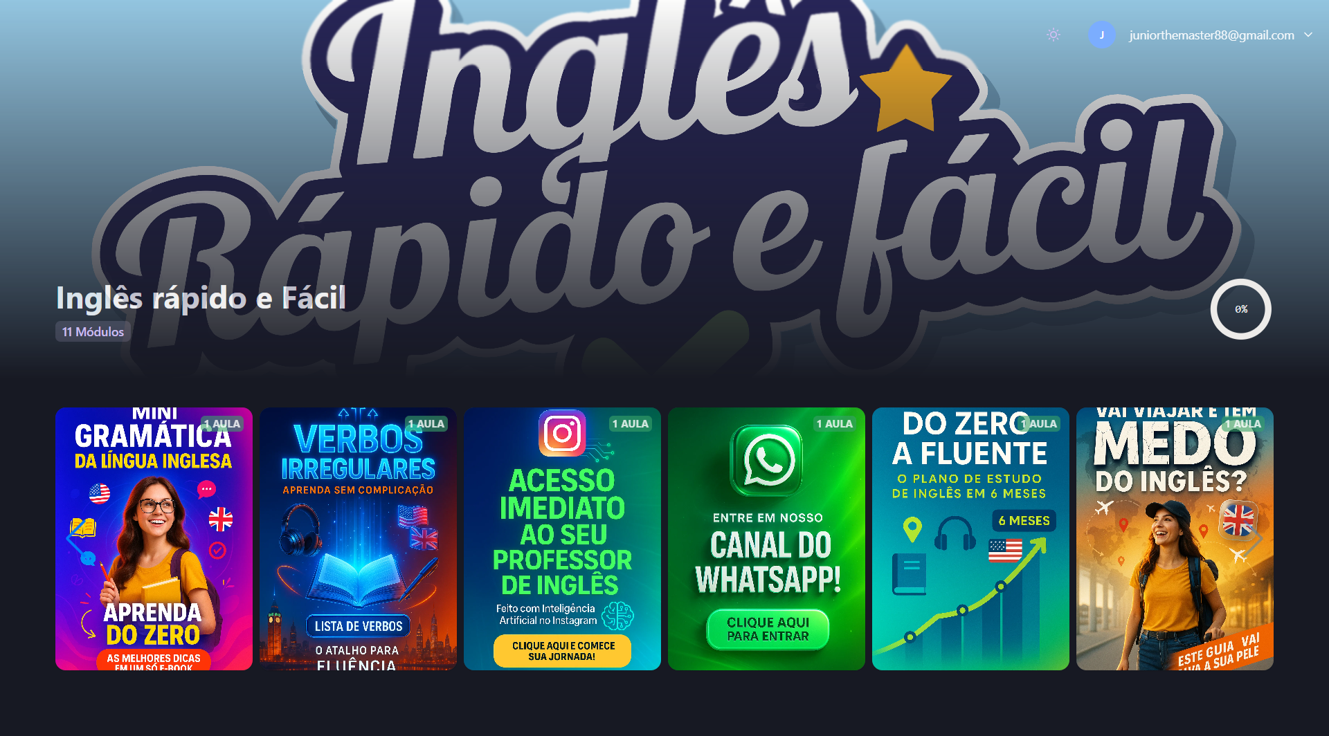 Materiais da área de membros